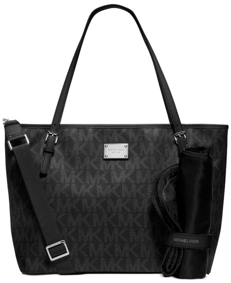 michael kors jet set diaper bag black